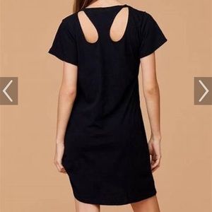 LNA cotton cut out dress